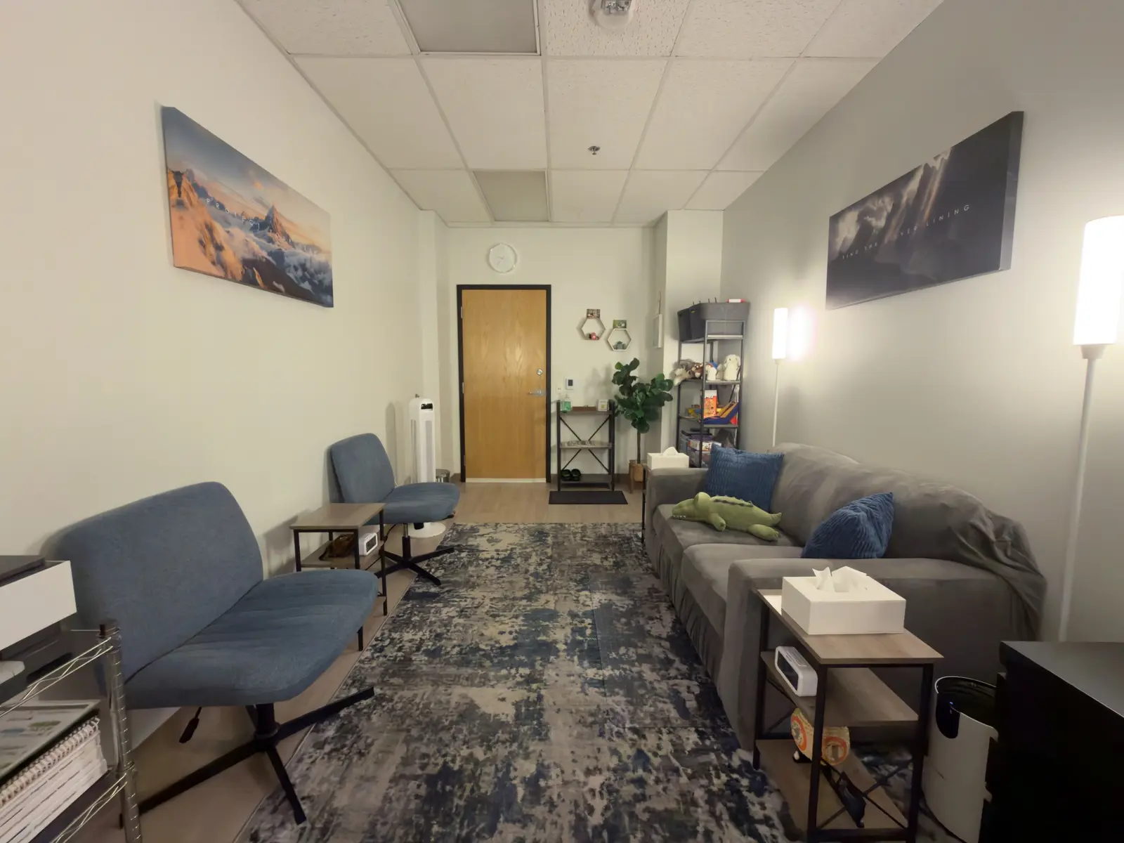 Private counseling office at Mālama Counseling Services in Honolulu